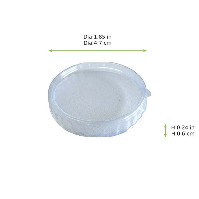 Couvercle plate en plastique transparent
