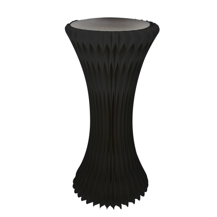 Tour Noir illuminé et pliable avec plateau en acrylique H1 000mm