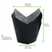 Caissette de cuisson tulipe en papier noir ingraissable - Ø base 3 cm - H 6 cm - 120 unités