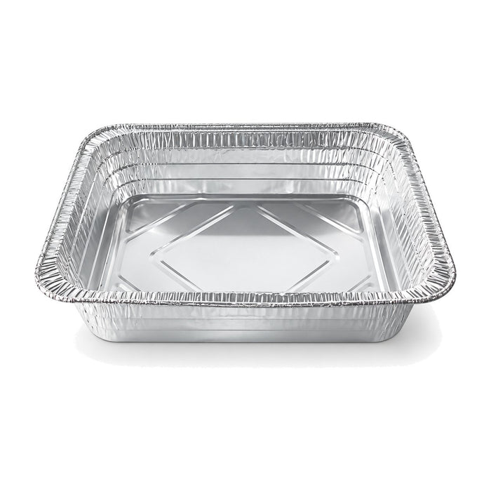 Barquette rectangulaire en aluminium refermable - 3100 ml - 31,8 cm x 26,4 cm x 6 cm