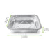 Barquette rectangulaire en aluminium refermable - 3100 ml - 31,8 cm x 26,4 cm x 6 cm - dimensions