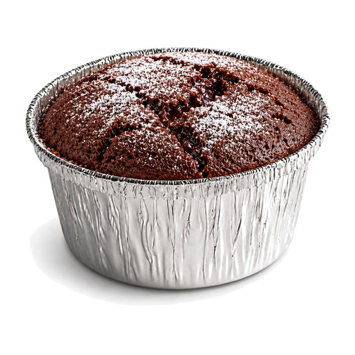 Runder Becher aus Alufolie - 120 ml - Ø 7,4 cm - H 4,4 cm - 1000 Stück