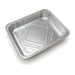 Barquette rectangulaire en aluminium gastronorme 1/2 - 2100 ml - 32 cm x 26 cm x 4,4 cm