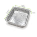 Barquette rectangulaire en aluminium gastronorme 1/2 - 3000 ml - 32,2 cm x 26 cm x 5,8 cm - dimensions