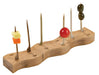 Mini support bambou pour 4 pics "Teppo Gushi" 8 x 4 x 2 cm - 10 unités
