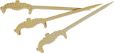 Pique bambou hippocampe "Tokai" 9 cm - 100 unités
