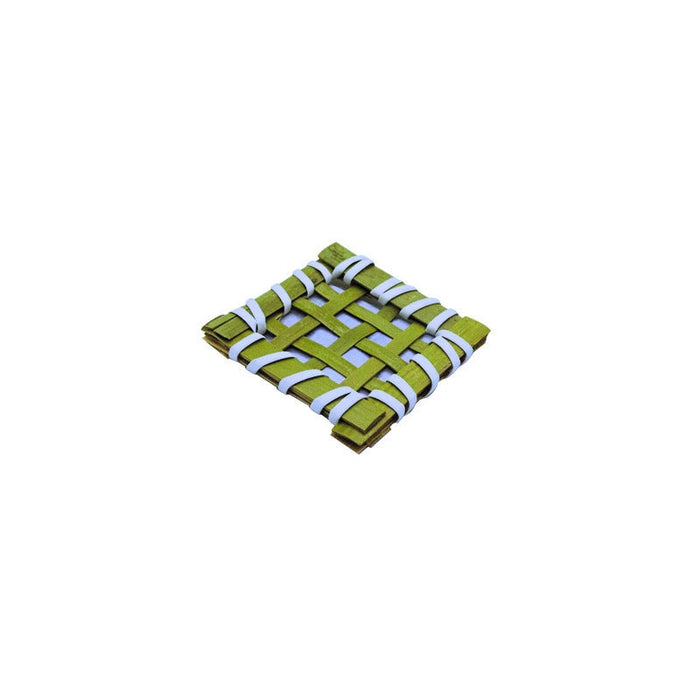 Carré bambou tressé 5 x 5 cm - 100 Pcs
