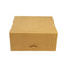 Boîte pâtissière carton kraft brun carrée 18 x 18 x 8 cm - 50 unités