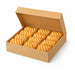 Boite pâtissière carton kraft brun  - 32 cm x 32 cm x 5 cm - 50 unités