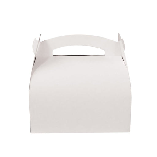 Boîte pâtissière carton blanche avec anse 18 x 16 x 17 cm - 50 unités