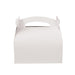 Boîte pâtissière carton blanche avec anse 18 x 16 x 17 cm - 50 unités