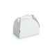 Boîte pâtissière carton blanche avec anse 20 x 20 x 18 cm - 50 unités