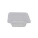 Barquette plastique PS translucide carrée 6,2 x 6,2 cm H 2,3 cm 40ml - 2000 unités