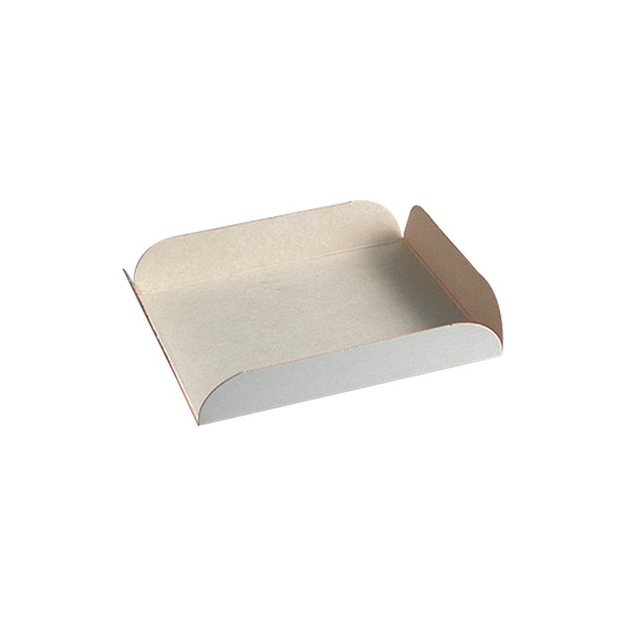 Carré rainé carton blanc - 9 cm x 9 cm x 2 cm - 250 unités