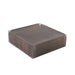 Carré rainé carton décor bois double face+Couv. PET 20,32 x 20,32 cm H 6,35 cm - 50 unités