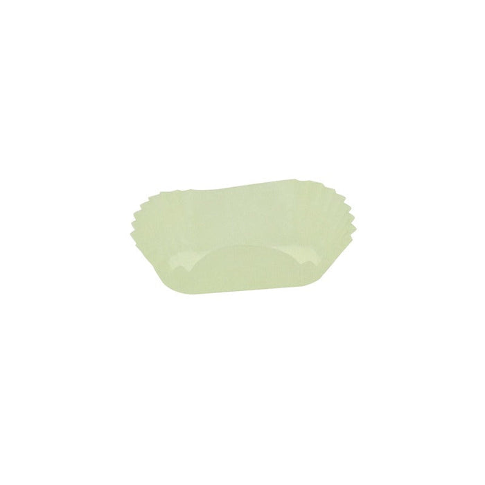 Caissette papier de cuisson ovale blanche ingraissable 4 x 1,5 x 1,5 cm - 1000 unités