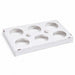 Plateau cuisson papier 6 alvéoles 28,7 cm x 19,2 cm x 3 cm - 50 unités
