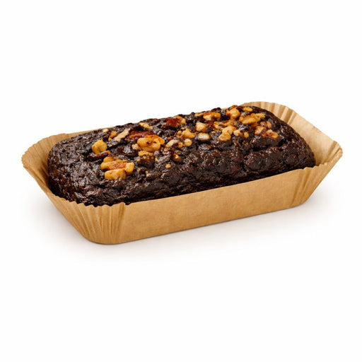 Caissette papier de cuisson ovale brune siliconée 29,5 x 20,5 x 6,5 cm - 50 unités