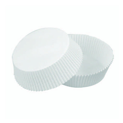 Caissette papier de cuisson ronde blanche siliconée - Ø 3,8 cm - 100 unités