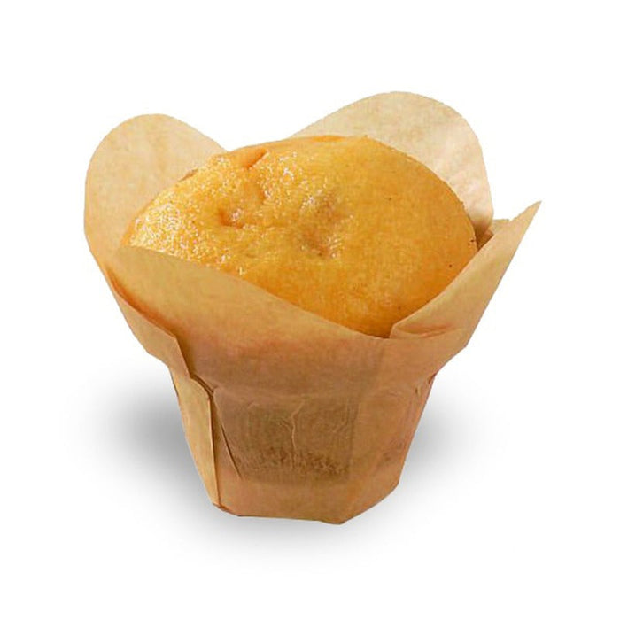 Caissette de cuisson forme Lotus en papier brun siliconé - Ø 4,5 cm - 100 unités