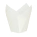 Caissette de cuisson forme tulipe en papier blanc siliconé - Ø 3 cm - 120 unités