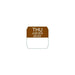 Rouleau étiquette soluble marron jeudi 2,5 cm x 2,5 cm - 1000 unités