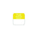 Rouleau étiquette soluble jaune mardi 2,5 cm x 2,5 cm - 1000 unités