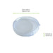 Couvercle plate en plastique transparent - 100 unités
