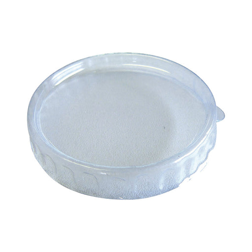 Couvercle plate en plastique transparent - 100 unités