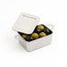 Mini marmite plastique PS argentée avec couvercle "Loukia" 9,5 cm x 5,3 cm x 3,5 cm - 24 unités
