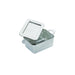 Mini marmite plastique PS argentée avec couvercle "Loukia" 9,5 cm x 5,3 cm x 3,5 cm - 24 unités