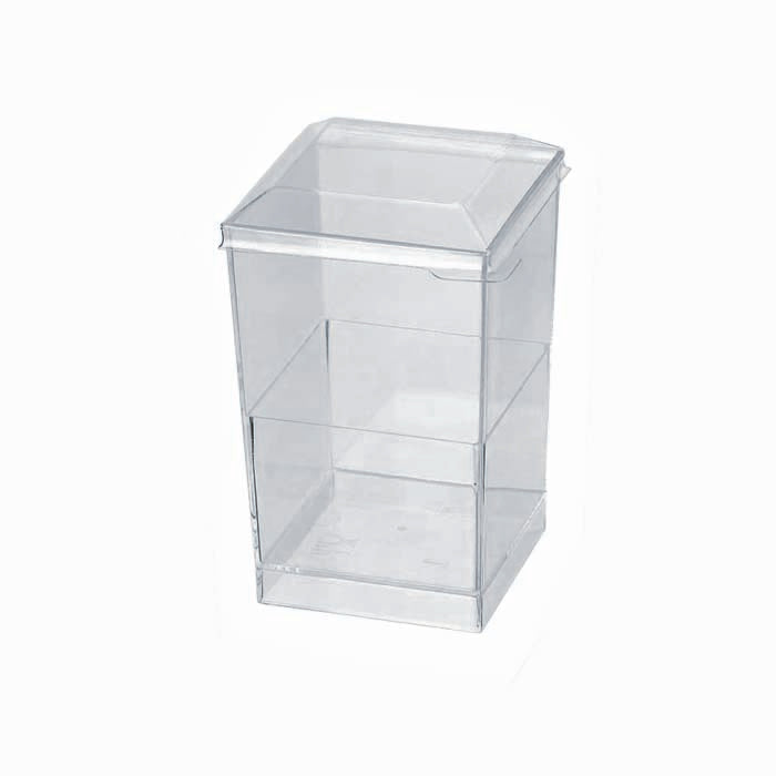 Couvercle PET transparent "Quadra" 5,8 cm x 5,8 cm x 0,8 cm - Compatible avec 209MBQUADRA1 - 200 unités