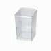 Couvercle PET transparent "Quadra" 5,8 cm x 5,8 cm x 0,8 cm - Compatible avec 209MBQUADRA1 - 200 unités
