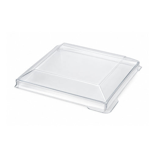 Couvercle PET transparent "Quadra" 5,8 cm x 5,8 cm x 0,8 cm - Compatible avec 209MBQUADRA1 - 200 unités