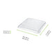 Couvercle PET transparent "Quadra" 5,8 cm x 5,8 cm x 0,8 cm - Compatible avec 209MBQUADRA1 - 200 unités