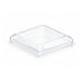 Couvercle PET transparent carré plat "Taiti" 4,6 cm x 4,6 cm x 1 cm - Compatible avec 209MBTAITI, 209MBTAITIB, 209MBTAITIN, 209MBTAITIV - 200 unités