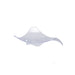 Mise en bouche plastique PS triangulaire "Triba" 8 cm x 8 cm H 2 cm - 20 unités