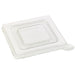 Couvercle Zeno transparent plat et carré PET 7,5 cm x 7,5 cm H 0,6 cm - 200 unités