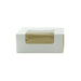 Boîte pâtissière carton blanc avec couvercle attaché à fenêtre 10 cm x 10 cm x 4 cm - 420 unités