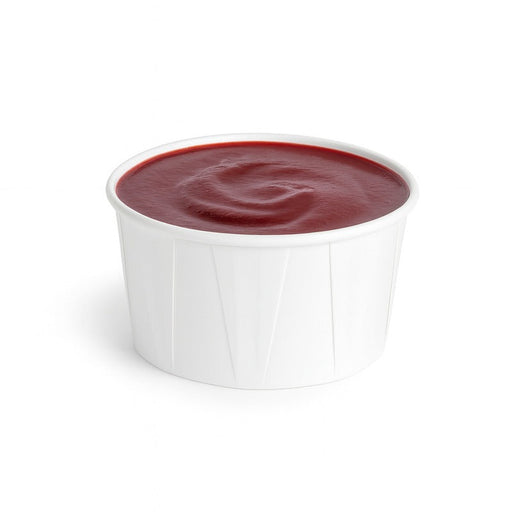 Pot papier plissé blanc avec boîte distributrice 60 ml - Ø 5,4 cm - H 3,5 cm - 200 unités