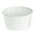 Pot papier plissé blanc 118 ml - Ø 7 cm - H 4,2 cm - 250 unités