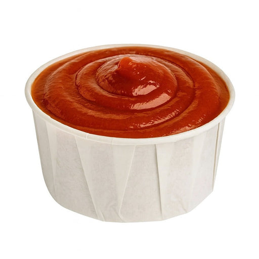 Pot papier plissé blanc 150 ml - Ø 8 cm - H 4 cm - 250 unités