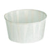 Pot papier plissé blanc 150 ml - Ø 8 cm - H 4 cm - 250 unités