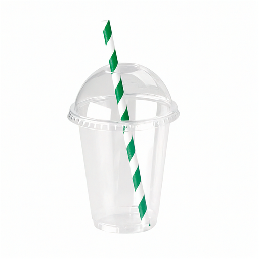 Round clear PET plastic sauce pot with perforated dome lid - 200 ml - Ø 7.4 cm - H 8.5 cm - 500 pcs