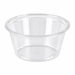 Pot à sauce rond en plastique PET transparent - 60 ml - Ø 6,2 cm - H 3,2 cm - 125 unités
