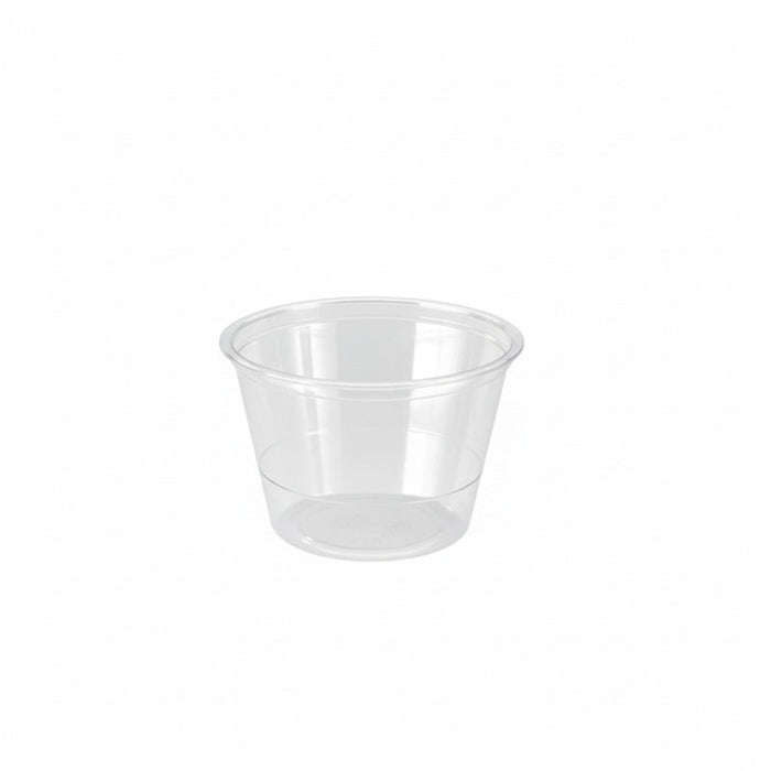 Pot plastique PET transparent - 7,4 cm x 4,4 cm - 125 unités