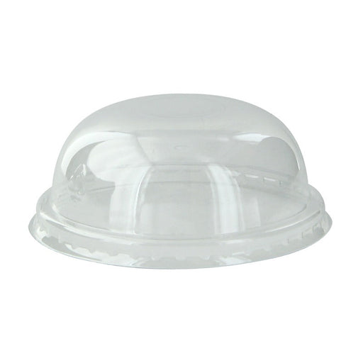 Couvercle PET transparent dôme - Ø 8 cm - H 3,6 cm - 100 unités