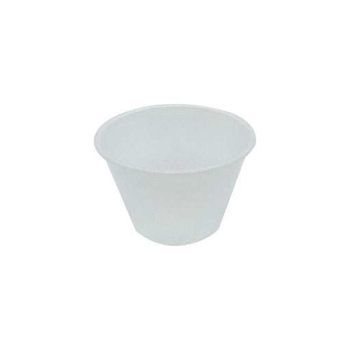 Pot à sauce rond transparent en plastique PS H 4 cm 74ml - 2500 unités