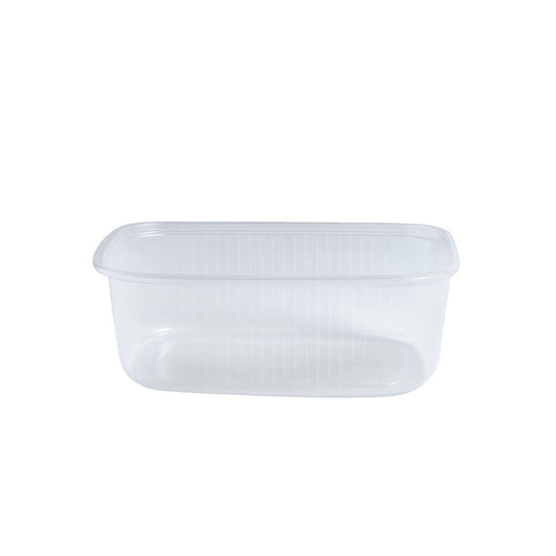 Boite plastique PP rectangulaire transparente 250 ml 11 cm x 8 cm x 5 cm - 1000 unités