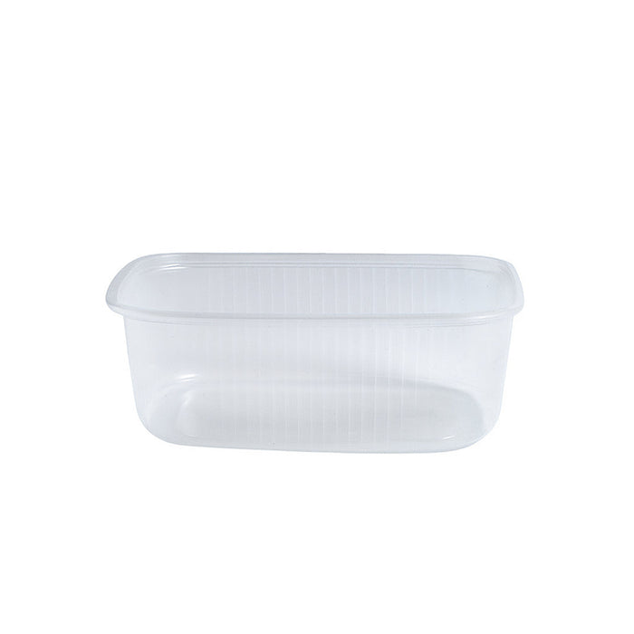 Boite plastique PP rectangulaire transparente 250 ml 11 cm x 8 cm x 5 cm - 1000 unités